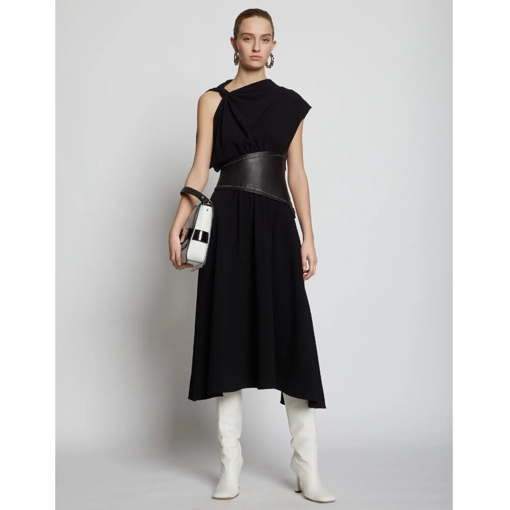 PROENZA SCHOULER CREPE ASYMMETRICAL DRESS SIZE 8 NEW - Picture 6 of 13